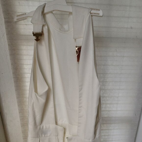 White haulted dress size m - Picture 7 of 9